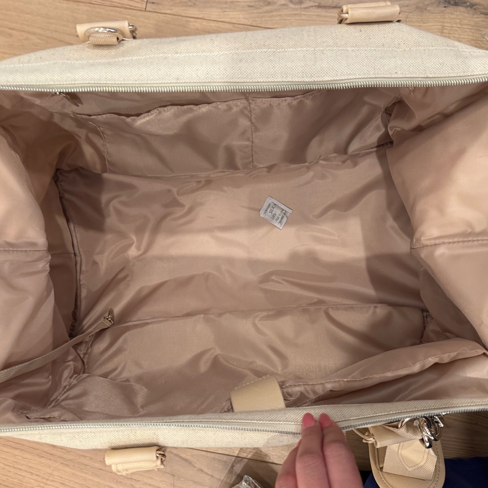 BEIS ‘the Weekender’ Travel Tote bag beige - Picture 3 of 5